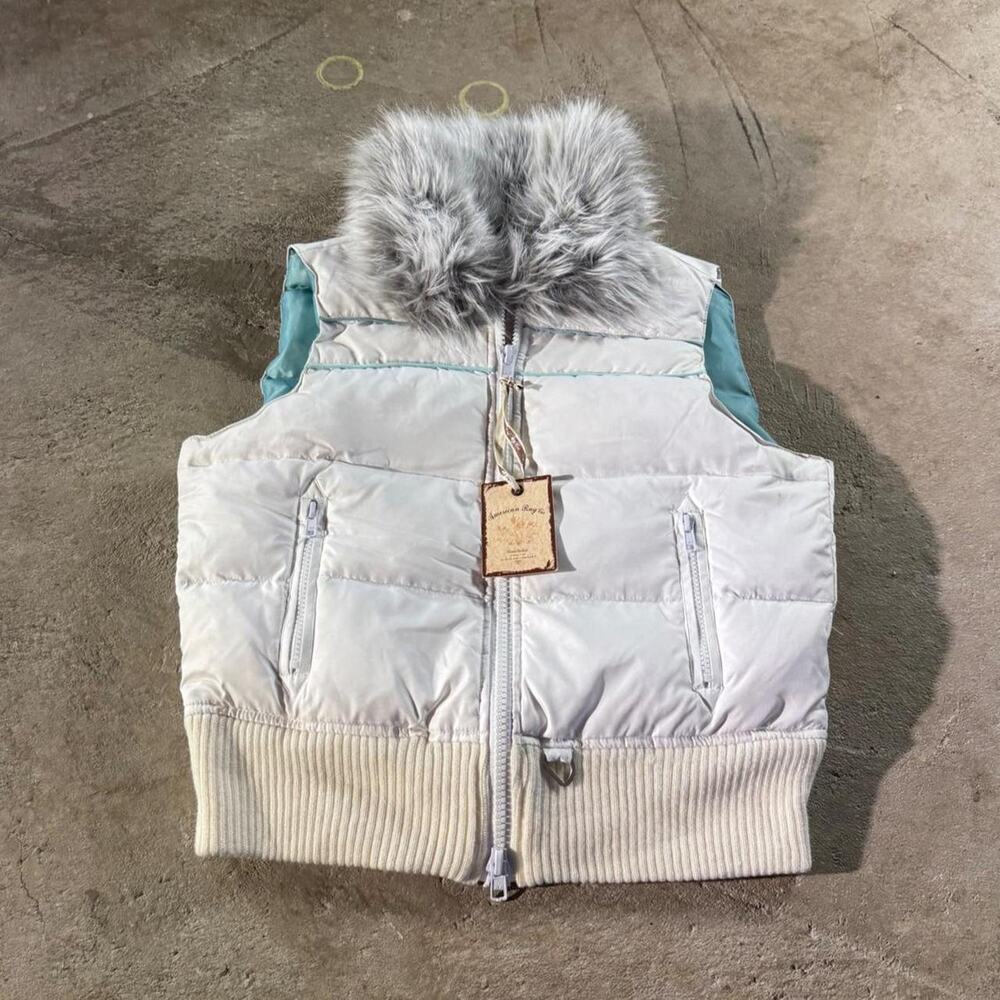 Y2K American Rag Co. Faux Fur Puffer Vest